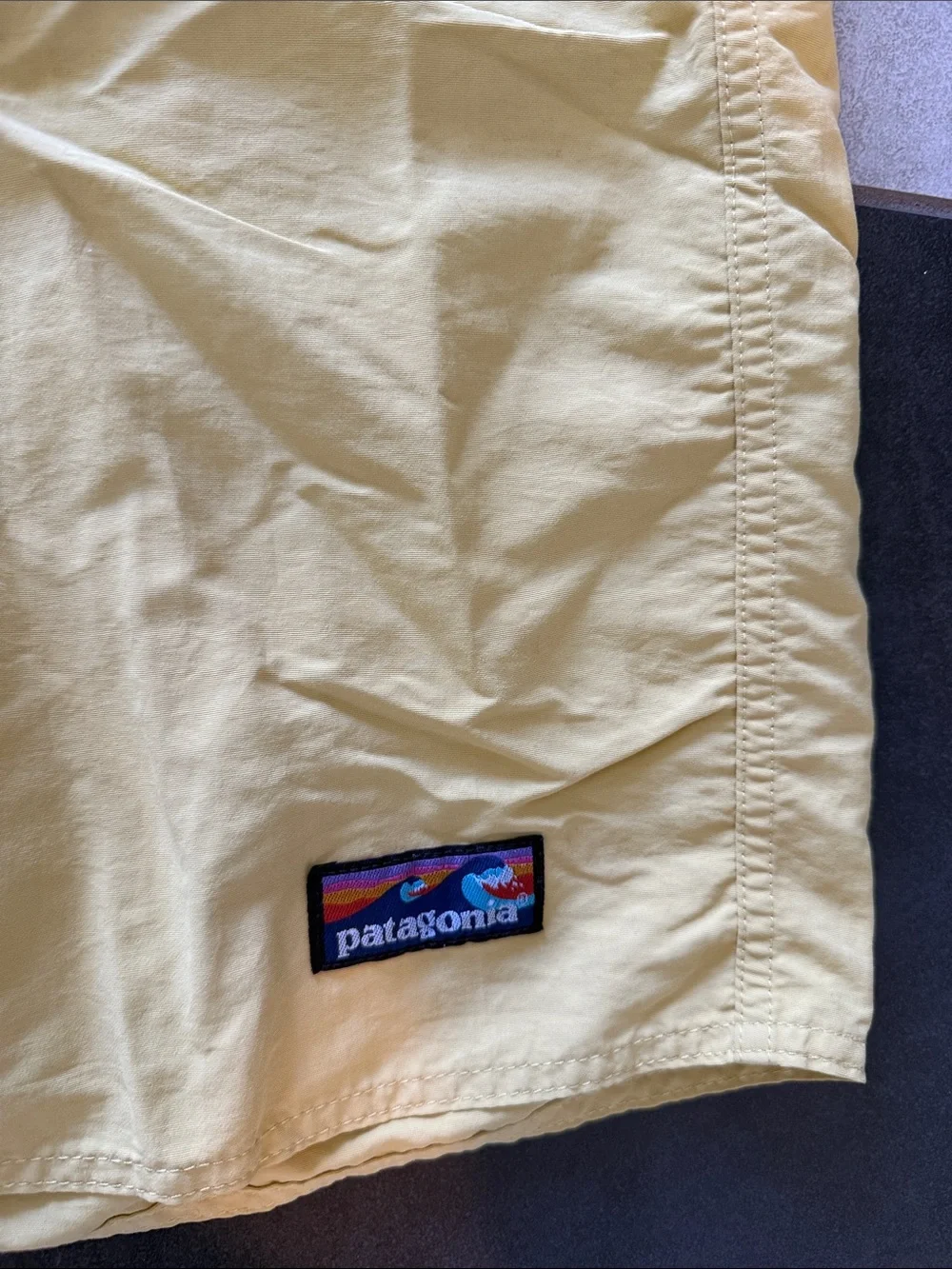 Patagonia Wavefarer Men’s Yellow Board Shorts